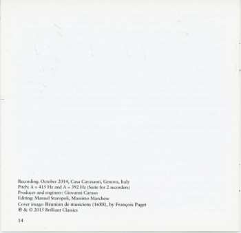2CD Manuel Tomadin: La Musique de la Chambre Du Roy Volume 3