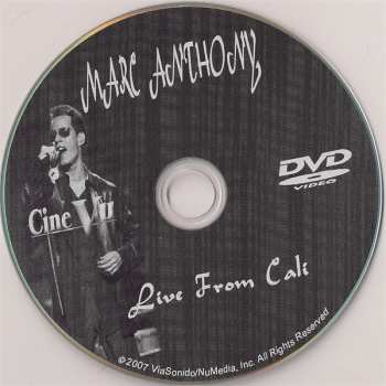 DVD Marc Anthony: Live From Cali, Colombia
