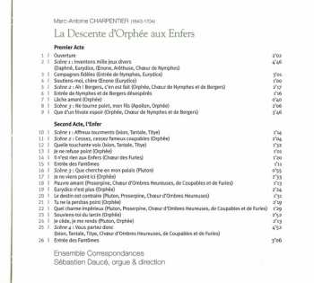 CD Marc Antoine Charpentier: La Descente D'Orphée Aux Enfers