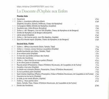 CD Marc Antoine Charpentier: La Descente D'Orphée Aux Enfers