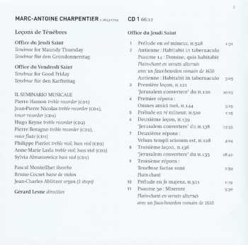 2CD Gérard Lesne: Leçons De Ténèbres