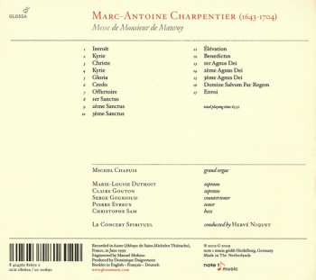 CD Hervé Niquet: Messe de Monsieur de Mauroy