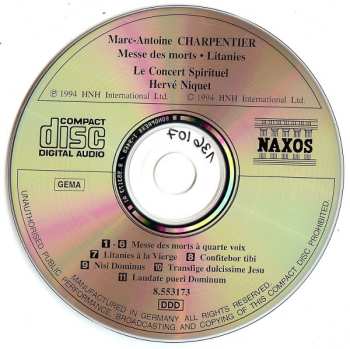 CD Hervé Niquet: Messe Des Morts • Litanies