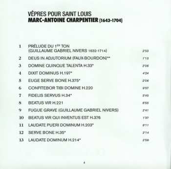 CD Olivier Schneebelli: Vêpres Pour Saint Louis