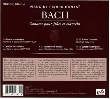 CD Johann Sebastian Bach: Sonates Pour Flûte Et Clavecin
