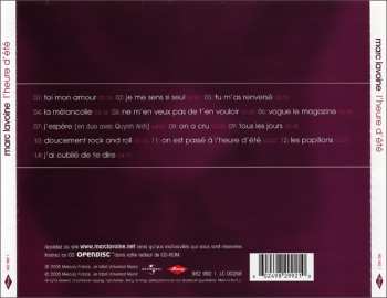 CD Marc Lavoine: L'Heure D'Été