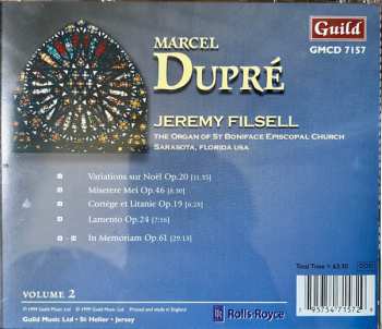 CD Marcel Dupré: Intégrale Des Œuvres Pour Orgue = Complete Organ Works = Sämtliche Orgelwerke, Volume 2