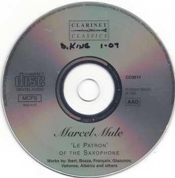 CD Marcel Mule: 'Le Patron' Of The Saxophone
