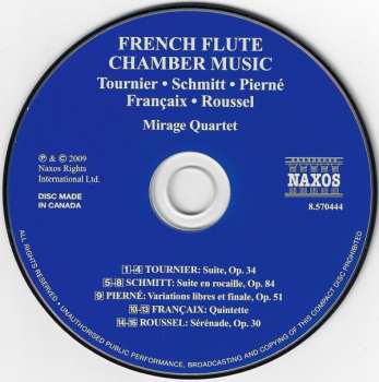 CD Jean Françaix: French Flute Chamber Music