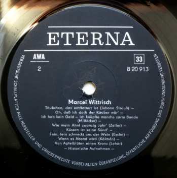 LP Marcel Wittrisch: Marcel Wittrisch Tenor