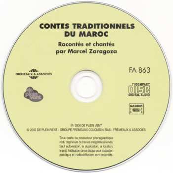 CD Marcel Zaragoza: Contes Traditionnels Du Maroc