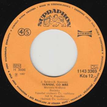 SP Marcela Králová: Nejsi Nej ● Trápení, Co Máš