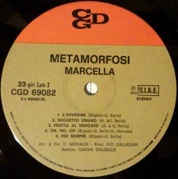 LP Marcella Bella: Metamorfosi