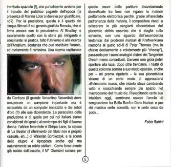 CD Marcello Giombini: La Bestia Nello Spazio (Original Motion Picture Soundtrack) LTD
