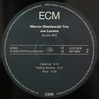 2LP Joe Lovano: Arctic Riff