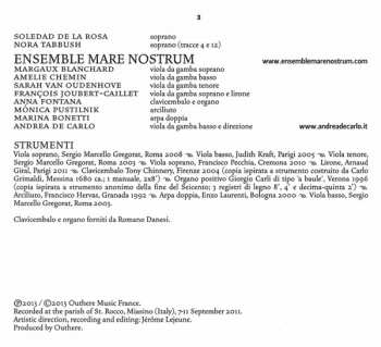CD Ensemble Mare Nostrum: Occhi Belli, Occhi Neri (Cantate Romane)