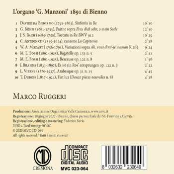 CD Marco Ruggeri: Bienno, Organo 'Manzoni' 1891
