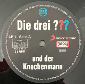 2LP Marco Sonnleitner: Die Drei ??? 223 - Und Der Knochenmann