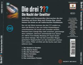 CD Marco Sonnleitner: Die Drei ??? 233 - Die Nacht Der Gewitter