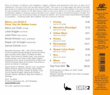 CD Marco von Orelli 6: Close Ties On Hidden Lanes