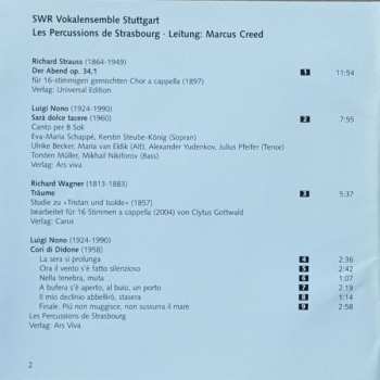 CD Les Percussions De Strasbourg: Strauss Nono Wagner