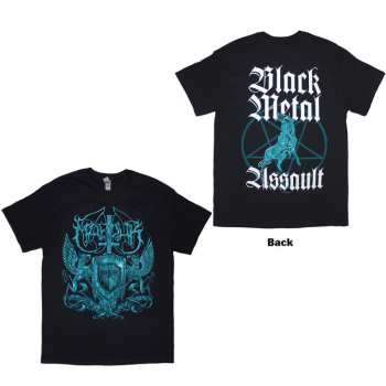 Merch Marduk: Marduk Unisex T-shirt: Black Metal Assault (black) (back Print) (small) S
