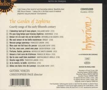 CD Rogers Covey-Crump: The Garden Of Zephirus (Courtly Songs Of The Early Fifteenth Century)