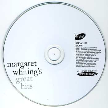 CD Margaret Whiting: Margaret Whiting's Great Hits