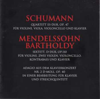 CD Gewandhaus-Quartett Leipzig: Schumann / Mendelssohn Bartholdy