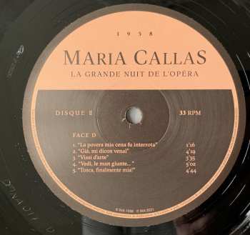 2LP Maria Callas: La Grande Nuit De L'Opéra