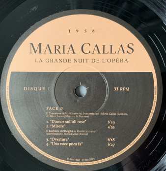 2LP Maria Callas: La Grande Nuit De L'Opéra