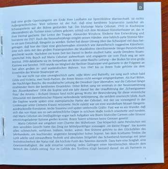CD Maria Cebotari: Maria Cebotari, Sopran