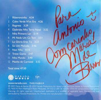CD Maria de Barros: Nha Mundo
