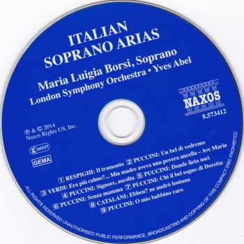 CD The London Symphony Orchestra: Italian Soprano Arias