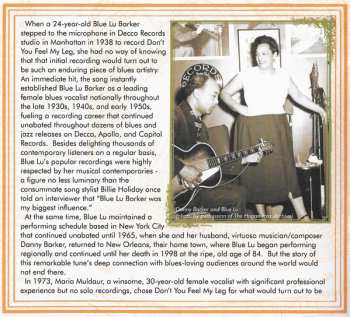 CD Maria Muldaur: Don't You Feel My Leg: The Naughty Bawdy Blues Of Blue Lu Barker