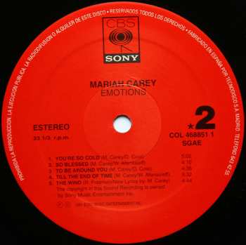 LP Mariah Carey: Emotions