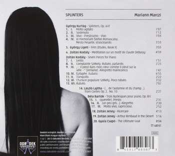 CD Béla Bartók: Splinters (20th Century Hungarian Works For Piano)