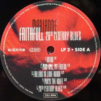 2LP Marianne Faithfull: 20th Century Blues