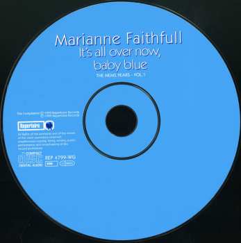 CD Marianne Faithfull: It's All Over Now, Baby Blue - The NEMS Years - Vol. 1