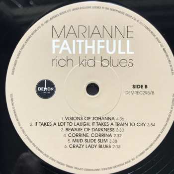 LP Marianne Faithfull: Rich Kid Blues