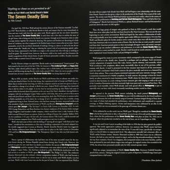 2LP Marianne Faithfull: The Seven Deadly Sins = Die Sieben Todsünden = Les Sept Peches Capitaux