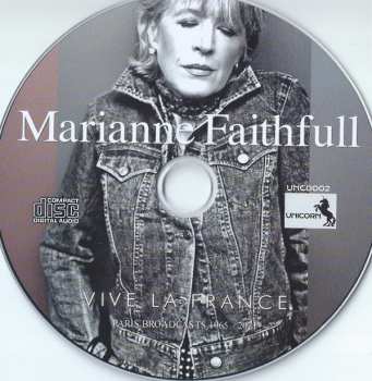 CD Marianne Faithfull: Vive La France - Paris Broadcasts 1965-2011