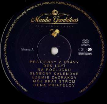 2LP Marika Gombitová: Zem Menom Láska