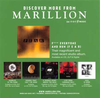 CD Marillion: Living In F E A R LTD