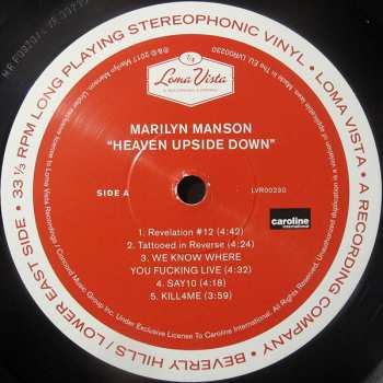 LP Marilyn Manson: Heaven Upside Down