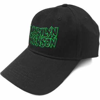 Merch Marilyn Manson: Pet met klep Logo Marilyn Manson