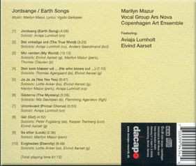CD Marilyn Mazur: Jordsange / Earth Songs