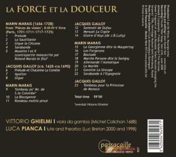 CD Marin Marais: La Force Et La Douceur