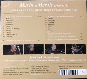 CD Marin Marais: Marais 1689: Pièces À Une Et À Deux Violes Et Basse Continue 