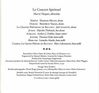 2CD Hervé Niquet: Sémélé (Tragédie Lyrique, Paris, 1709)